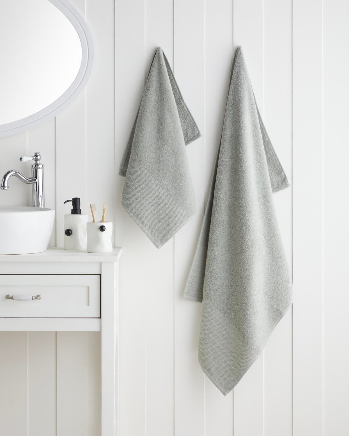 Pure Pamuk Banyo Havlusu 70x140 cm Sage