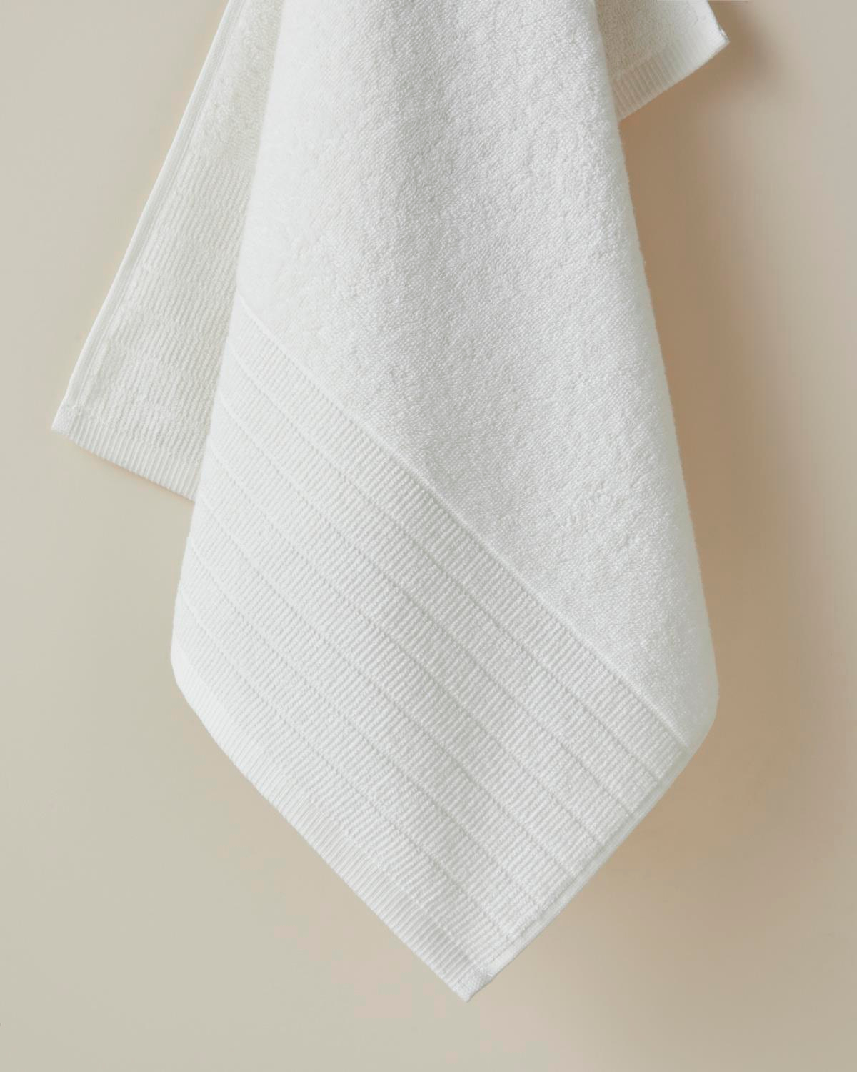 Pure Pamuk Yüz Havlusu 50x80 cm Beyaz