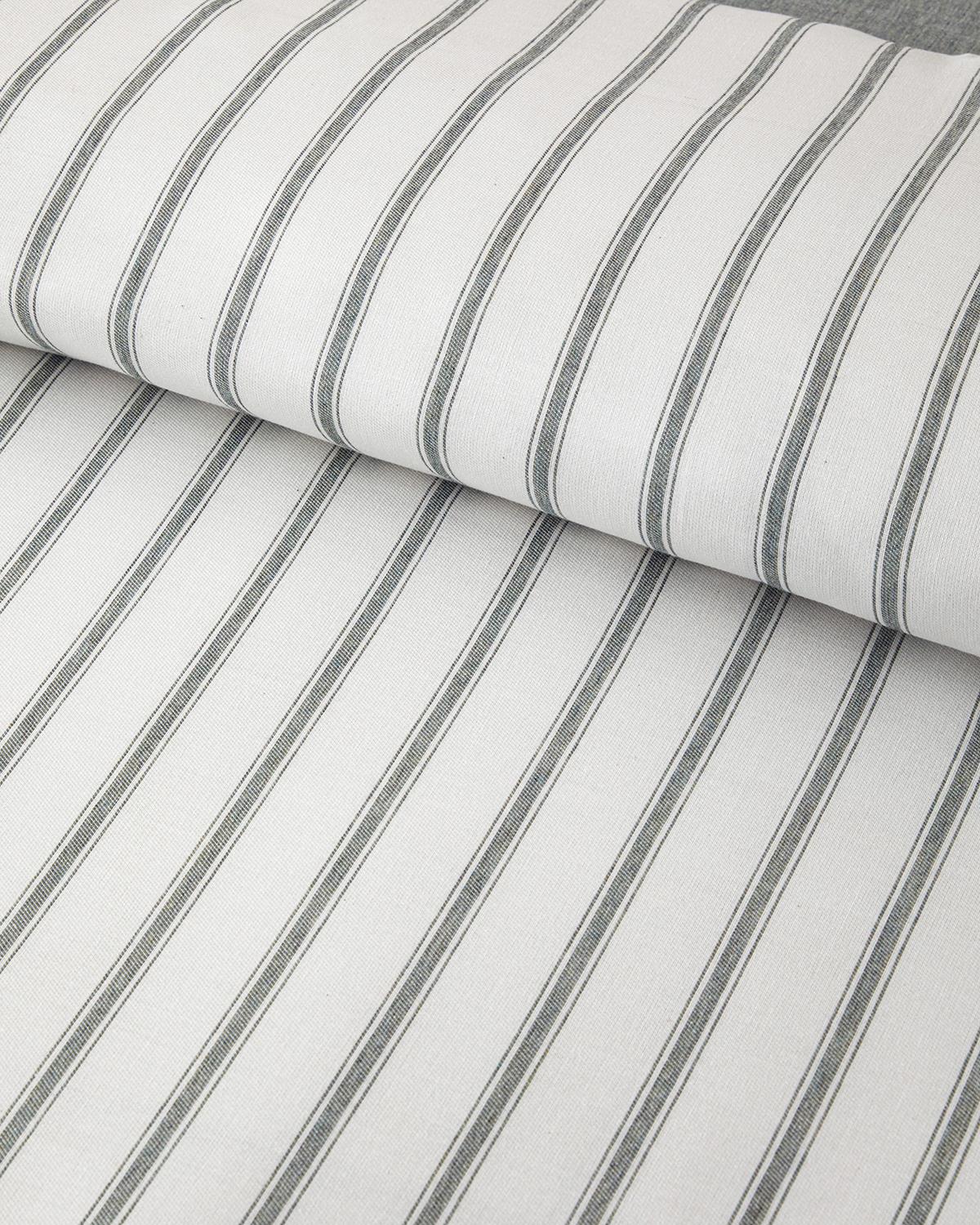 Pure Stripe İpliği Boyalı Tek Kişilik Nevresim Takımı 160x220 cm Yeşil