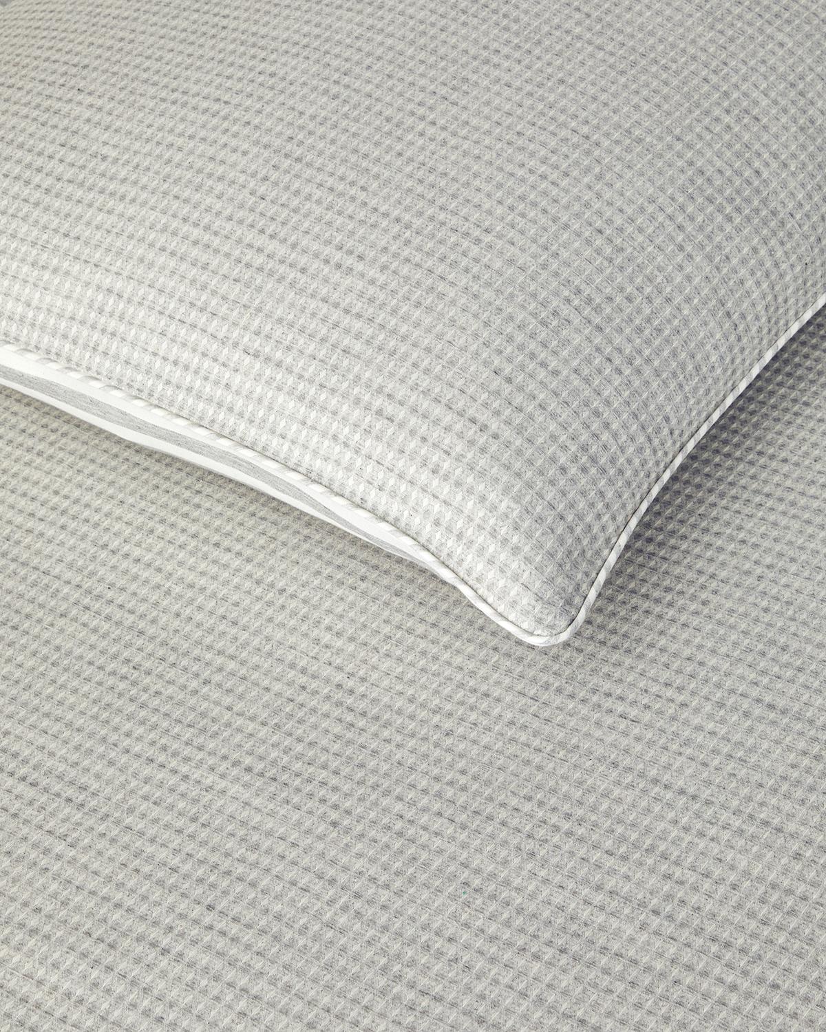 Pure Waffle İpliği Boyalı King Size Nevresim Takımı 240x220 cm Gri