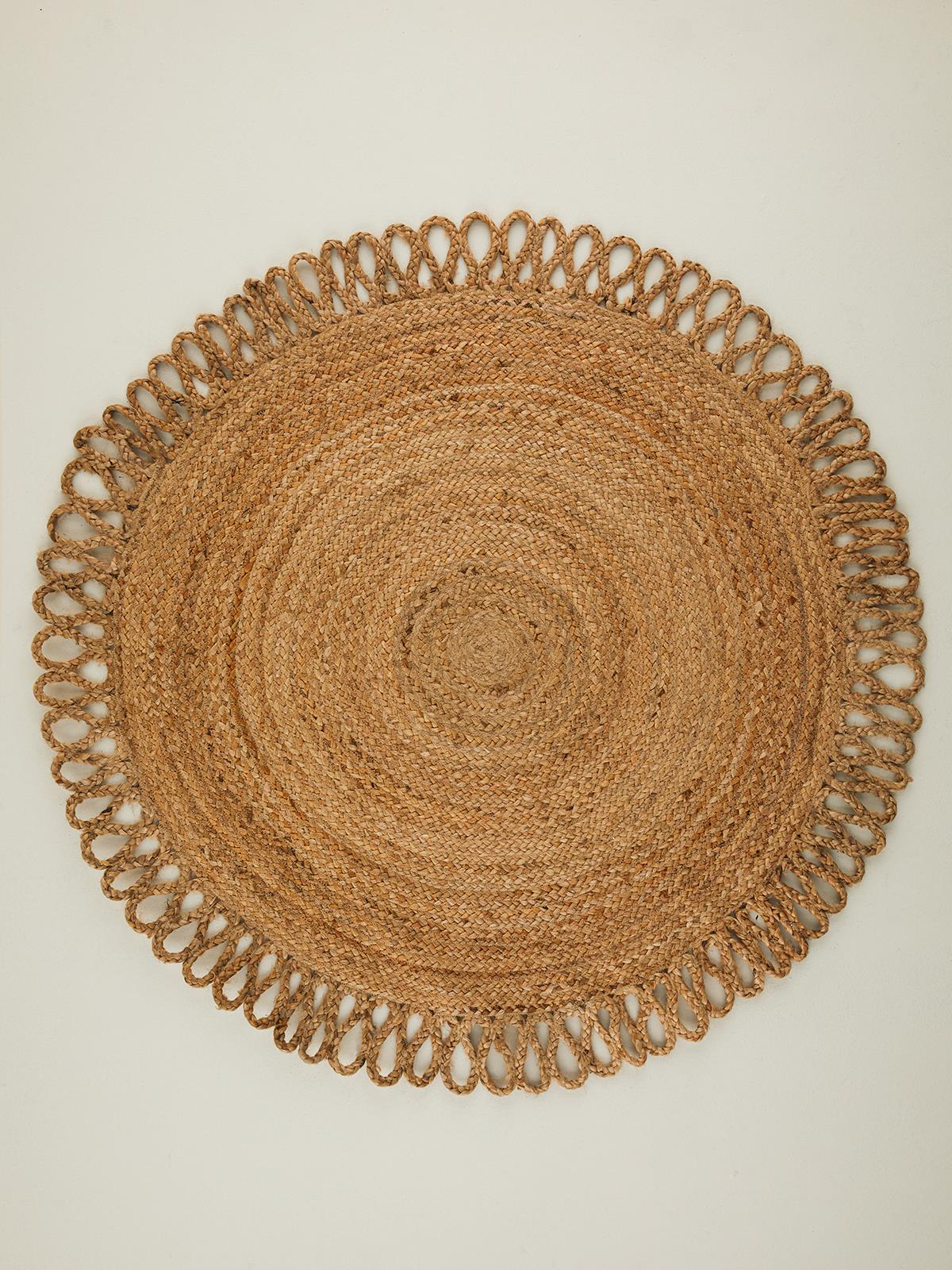 Rasa Dekoratif Jüt Kilim Naturel