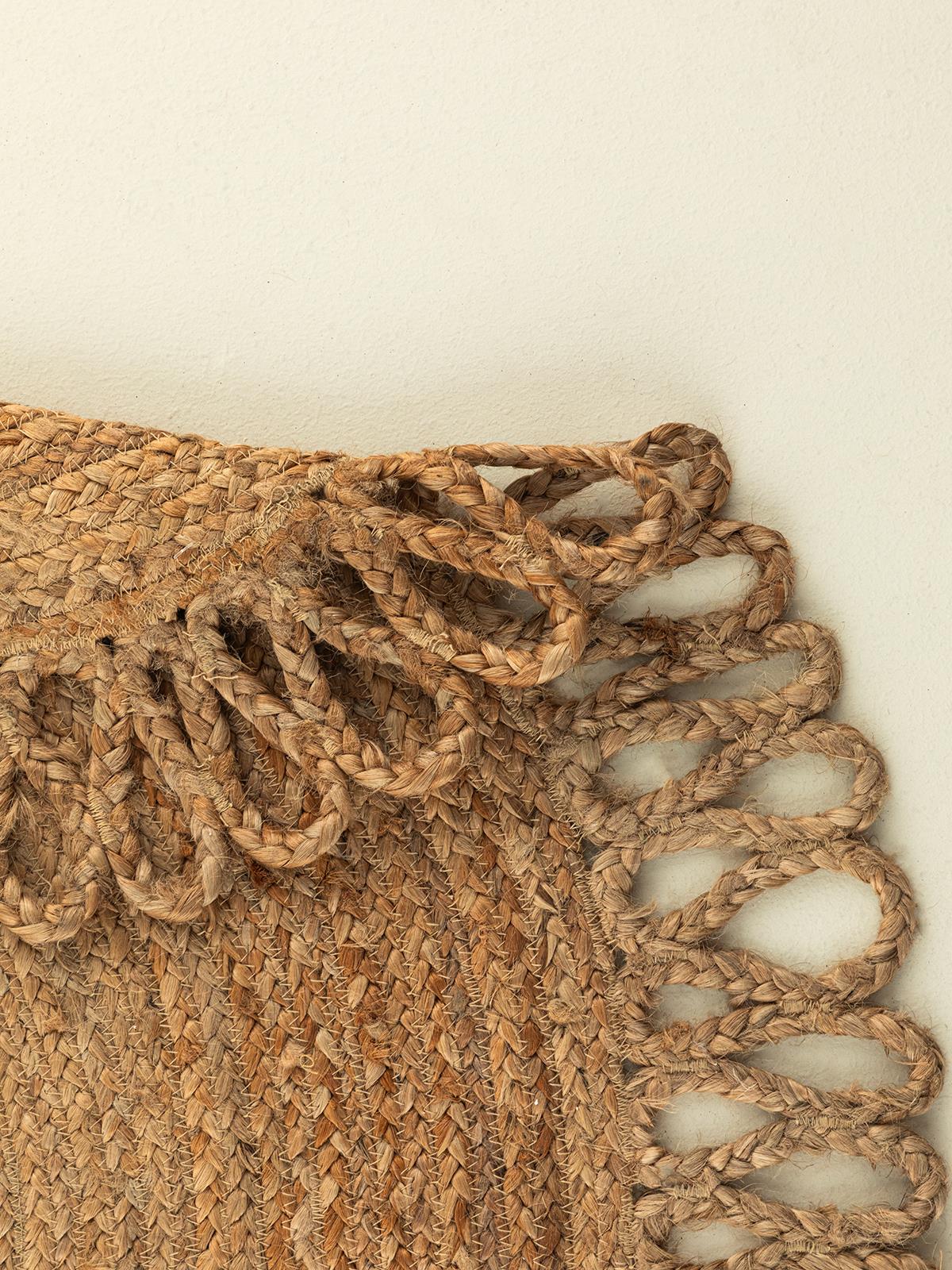 Rasa Dekoratif Jüt Kilim Naturel
