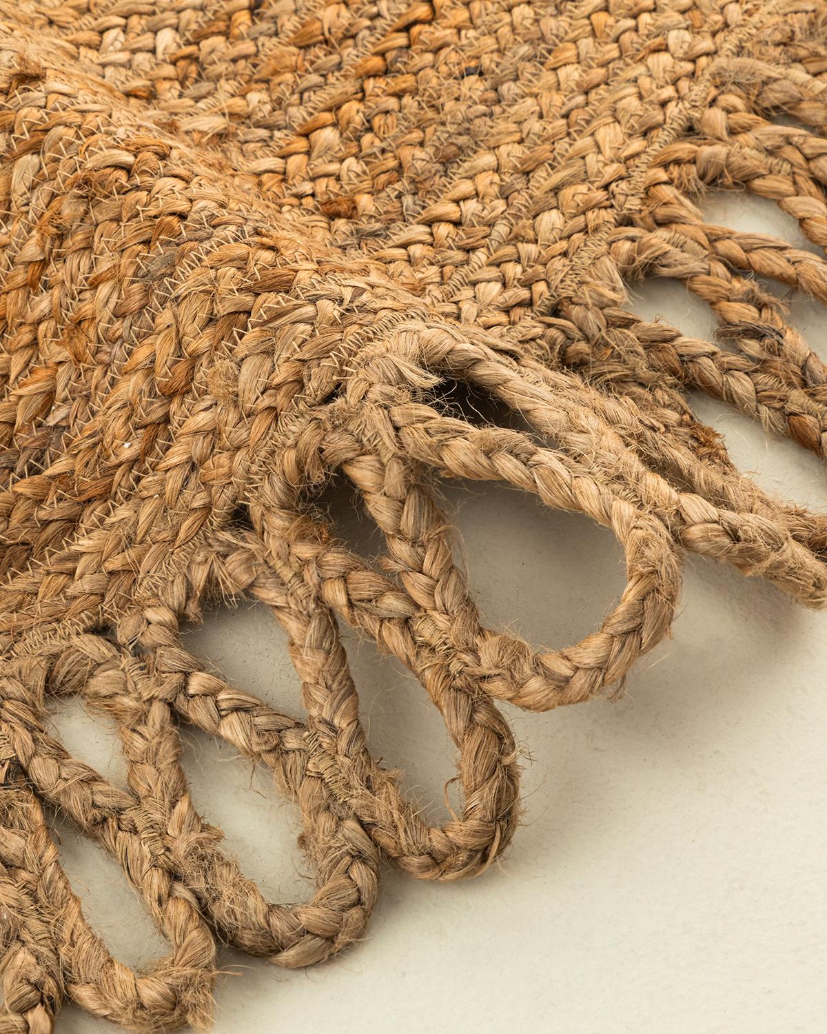 Rasa Dekoratif Jüt Kilim Naturel