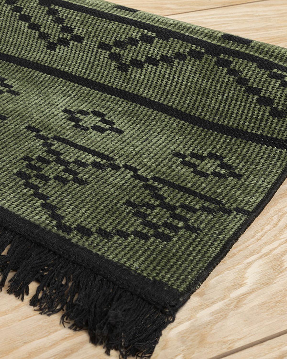 Rasia Dokuma Kilim Koyu Yeşil