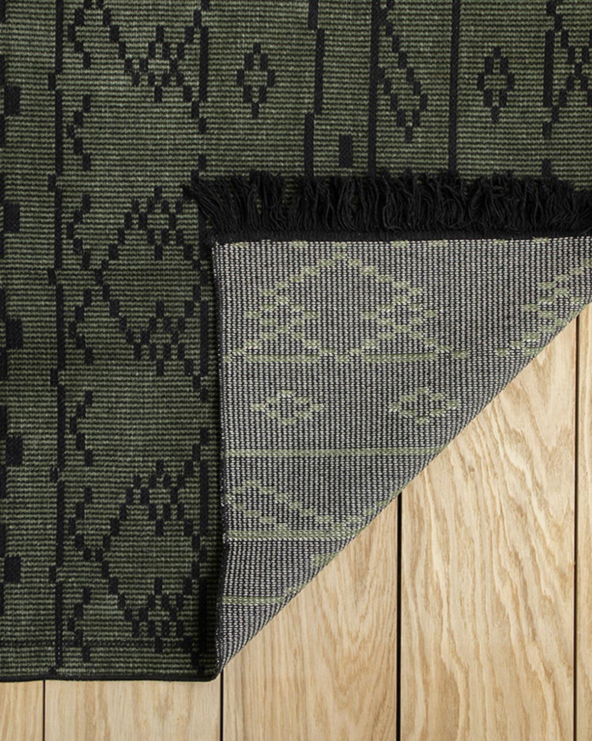 Rasia Dokuma Kilim Koyu Yeşil