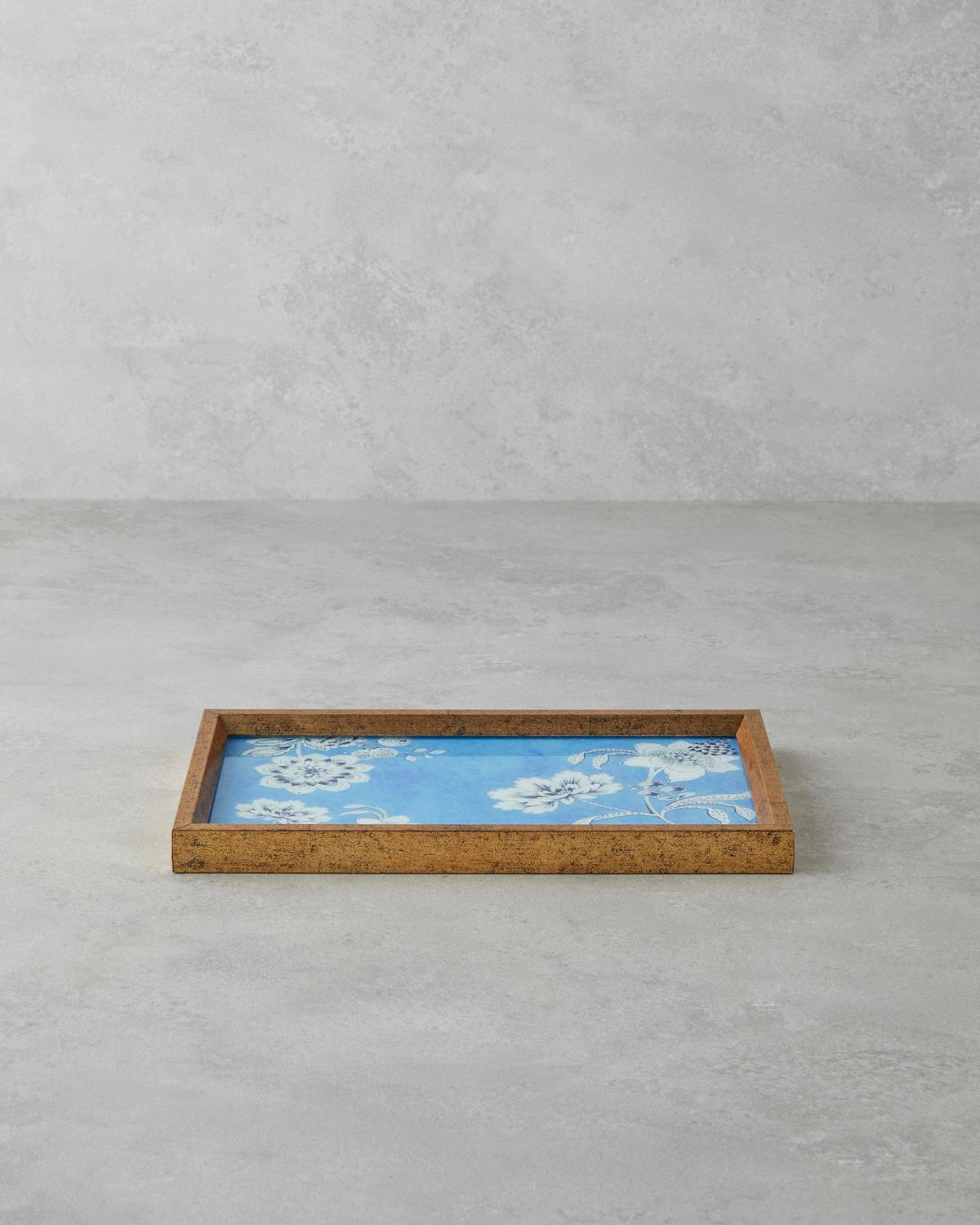 Rasphberry Dekoratif Tepsi 16x26 cm Mavi