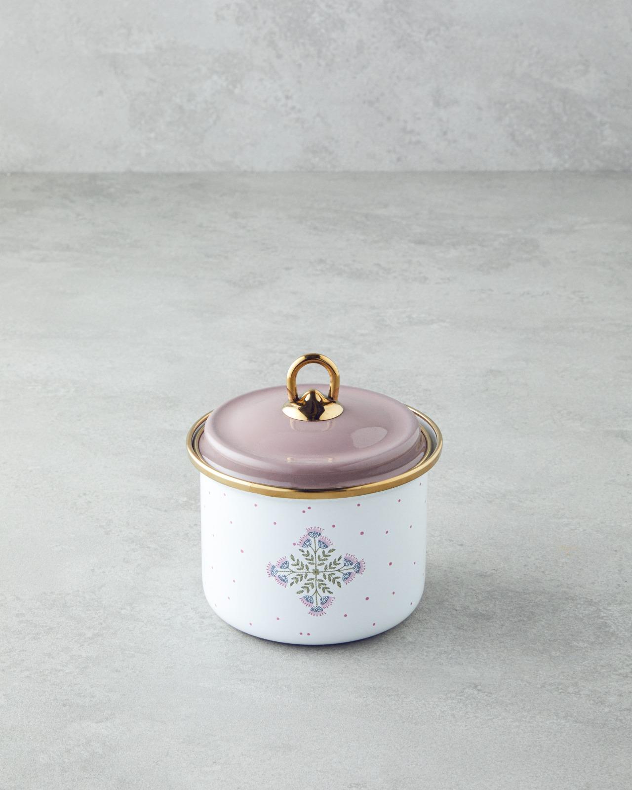 Retro Pink Emaye Baharatlık Pembe
