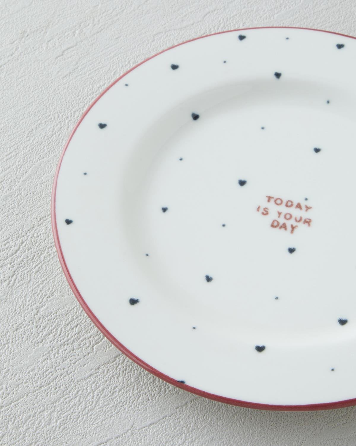 Romance Porselen Kahvaltı Takımı 12 Parça 6 Kişilik Kırmızı-Siyah