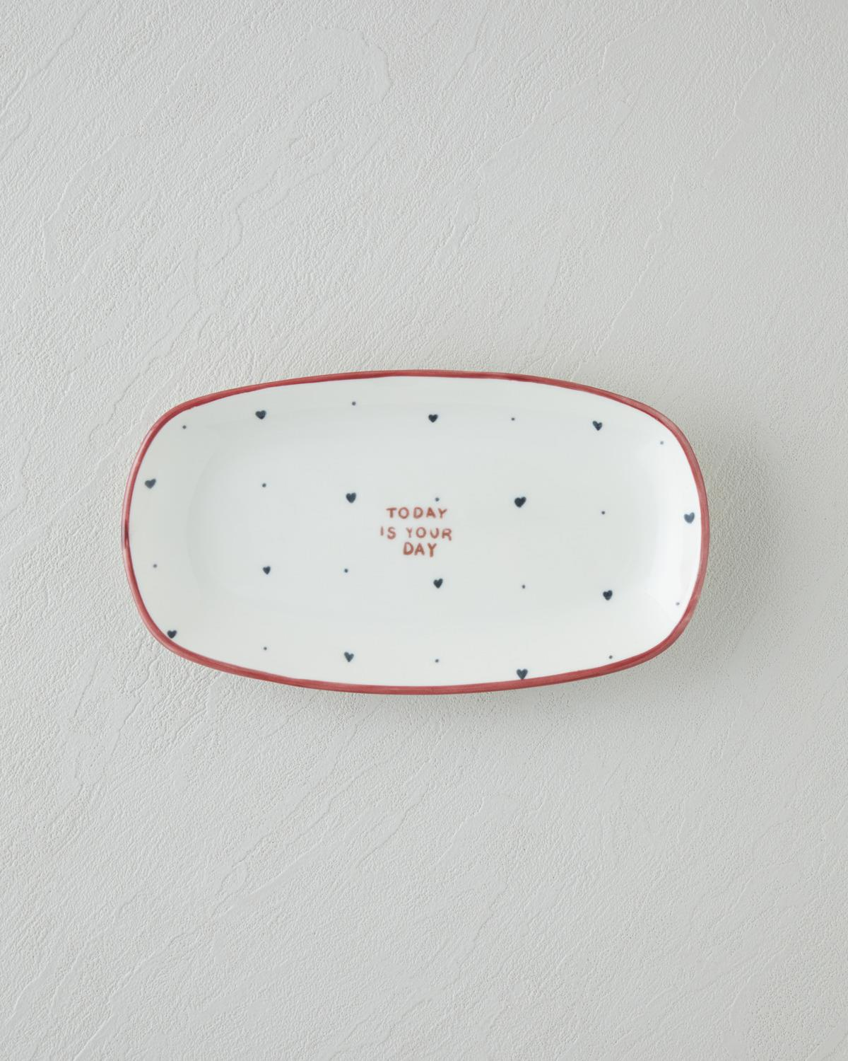 Romance Porselen Kahvaltı Takımı 12 Parça 6 Kişilik Kırmızı-Siyah