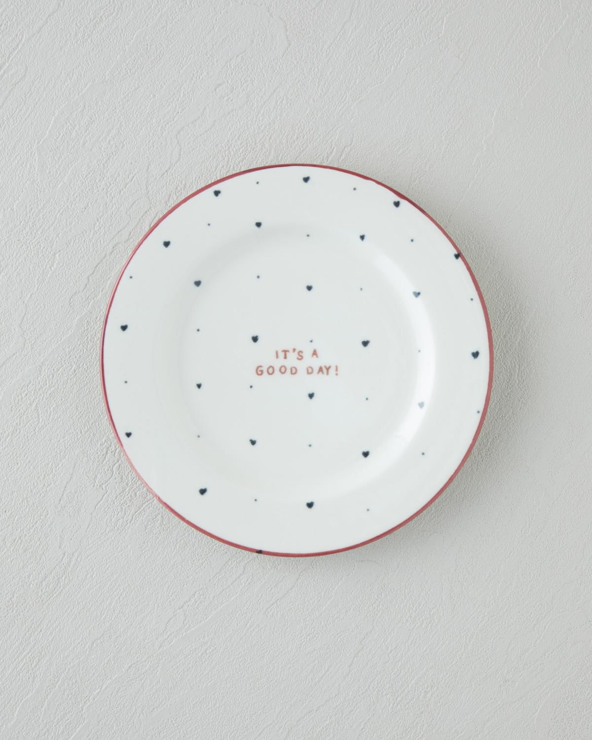 Romance Porselen Kahvaltı Takımı 12 Parça 6 Kişilik Kırmızı-Siyah