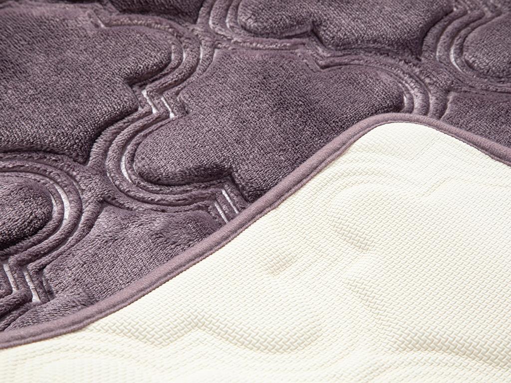 Roxbury Emboss Kaydırmaz Taban Mutfak Paspası 60x90 cm Mürdüm