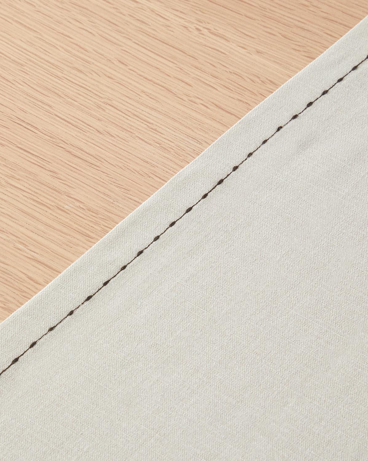 Rustic Linen Pamuk Runner 40x140 cm Bej