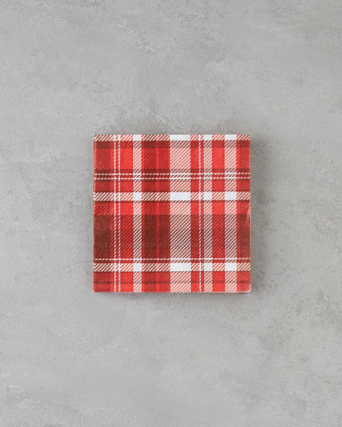 Rutilus Kağıt 20'li Kağıt Peçete 33x33 cm Kırmızı