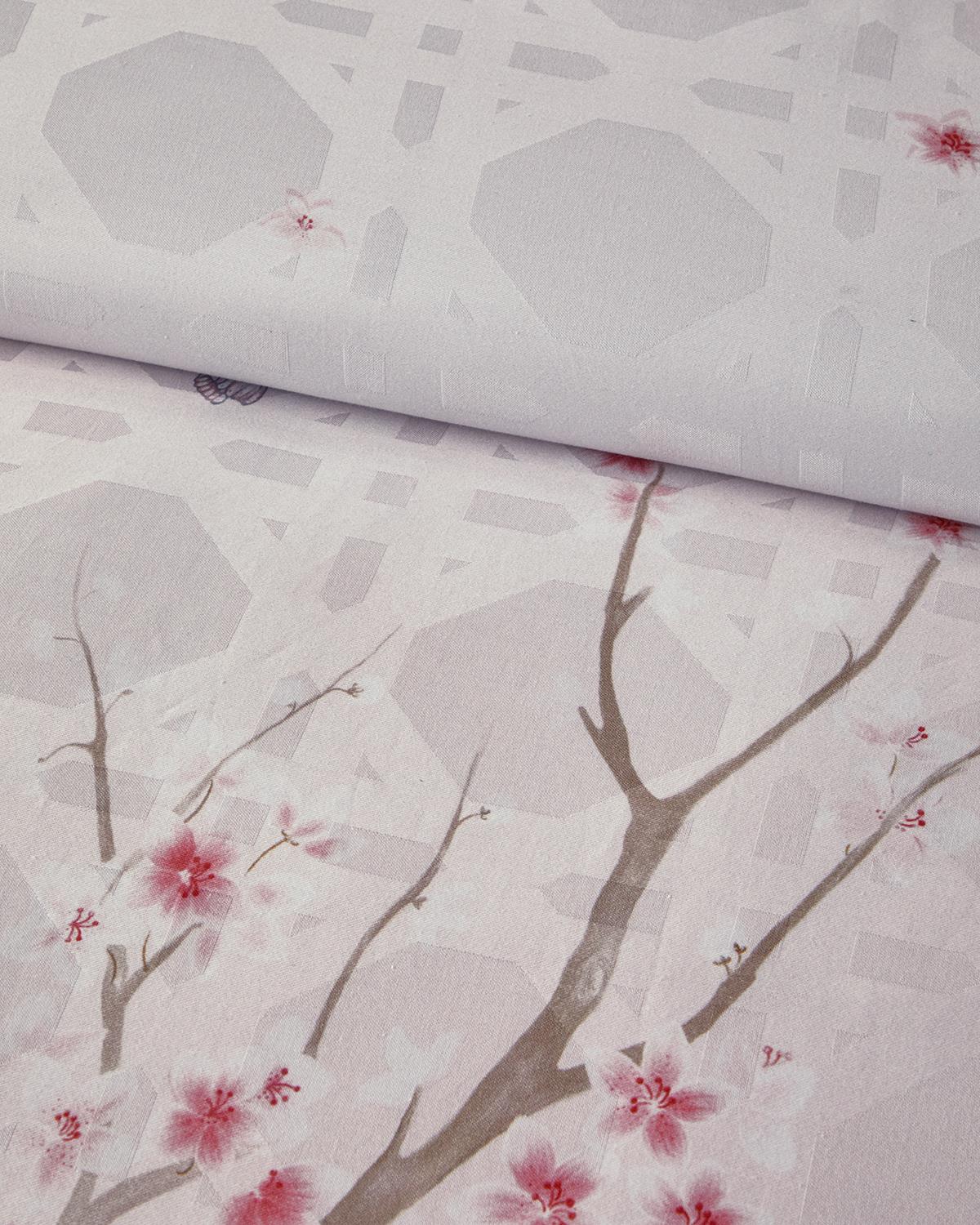 Sakura Komorebi King Size Nevresim Takımı Pembe