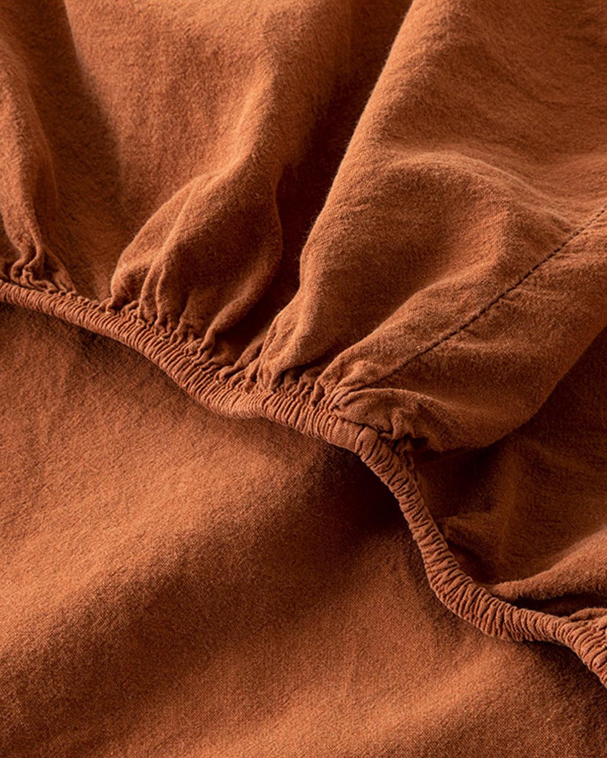 Sandy Antik Boyama Super King Nevresim Takımı Terracotta