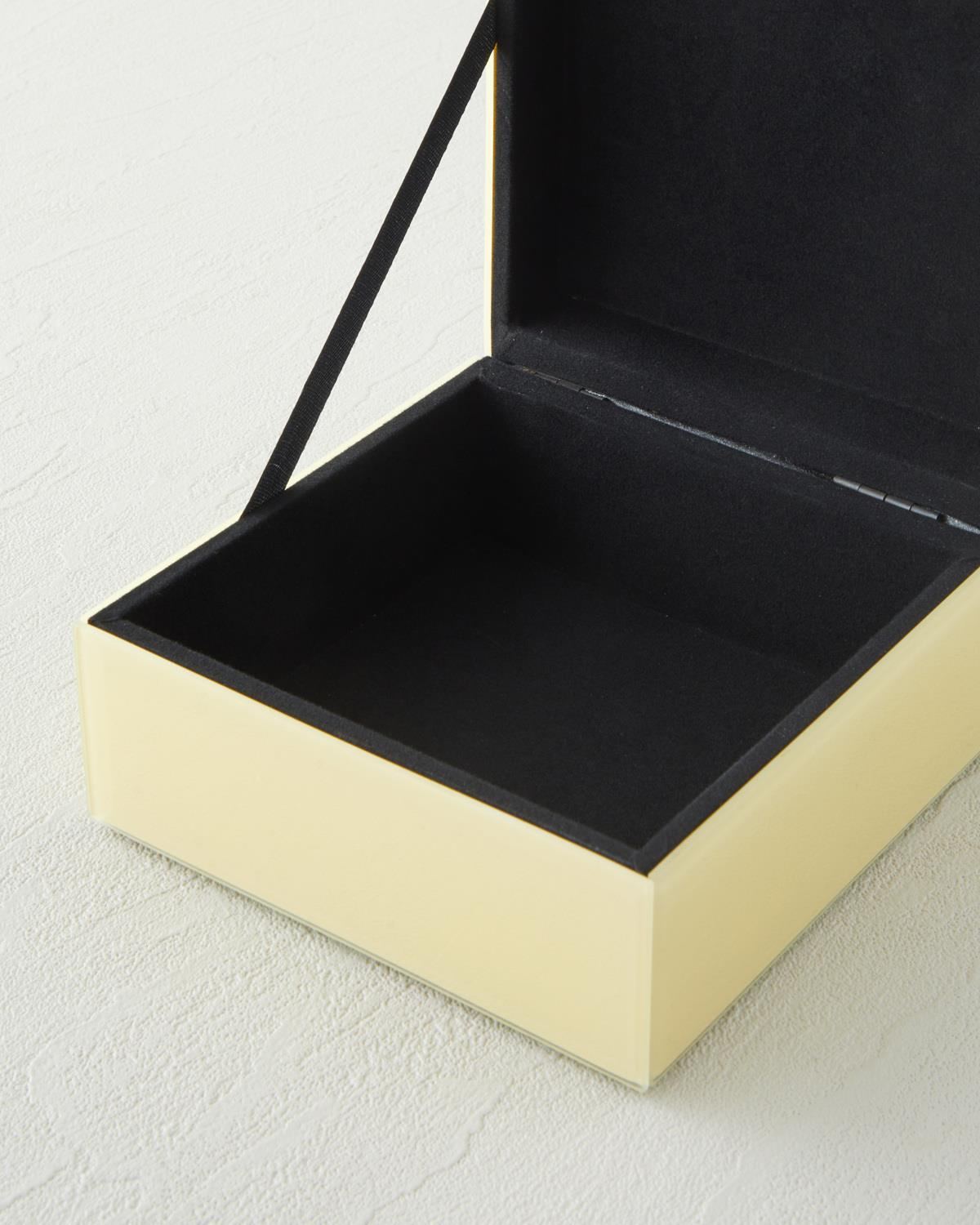 Sarah Dekoratif Kutu 13x13x7,5 cm Krem