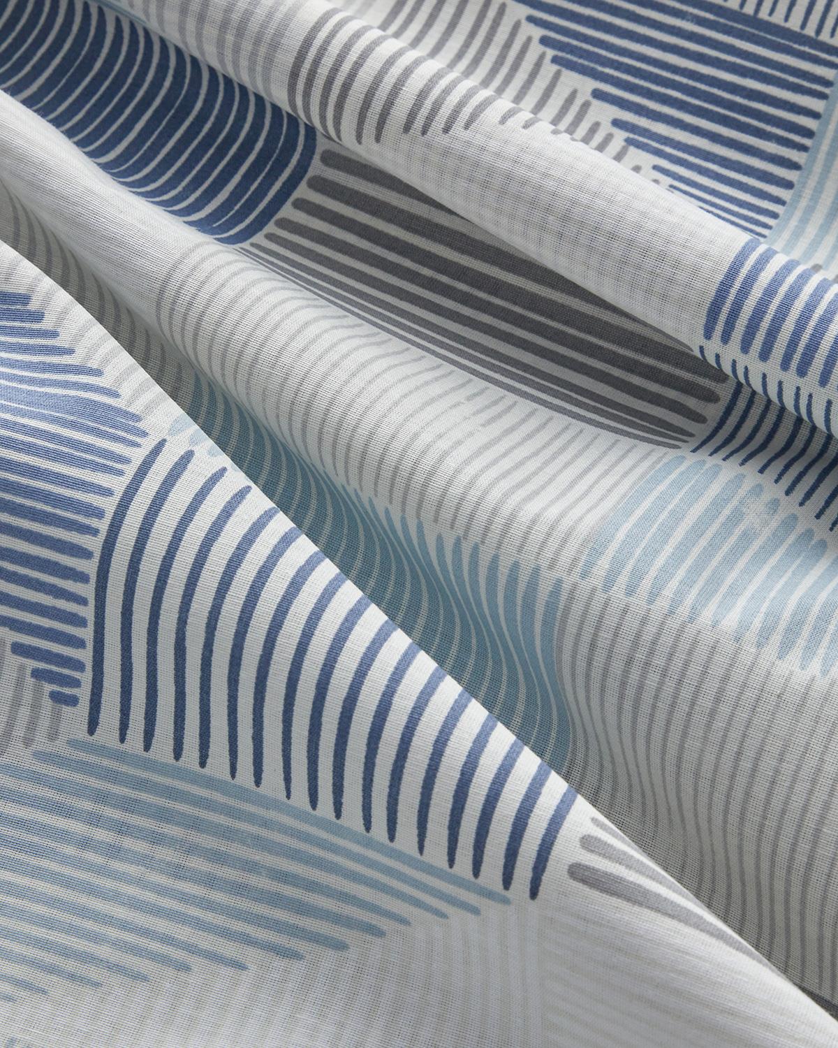 Sea Marine Kolay Ütülenir Çift Kişilik Nevresim Takımı 200x220 cm Mavi - Bej
