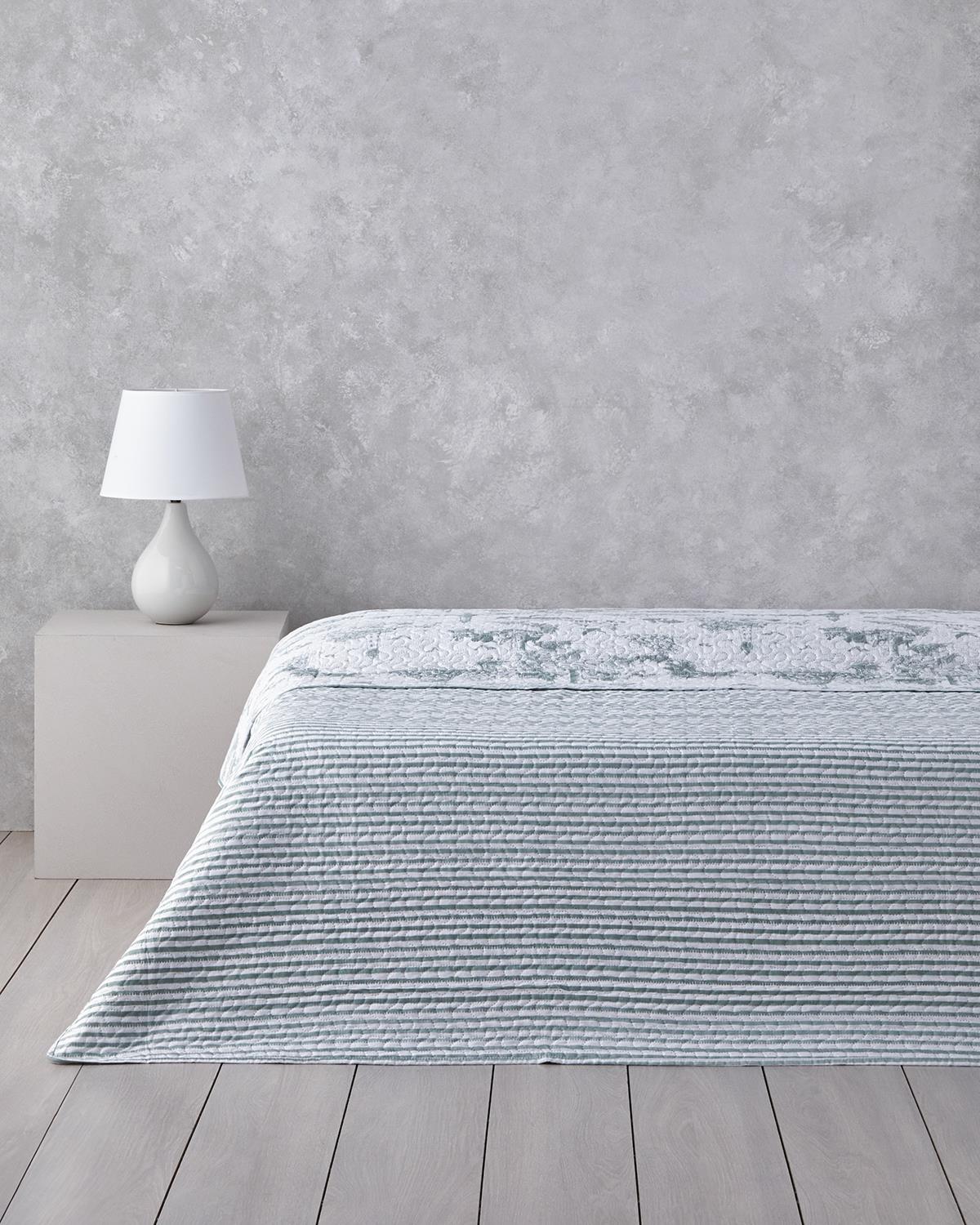 Seaside Serenity Çift Kişilik Çok Amaçlı Örtü 200x220 cm Seledon