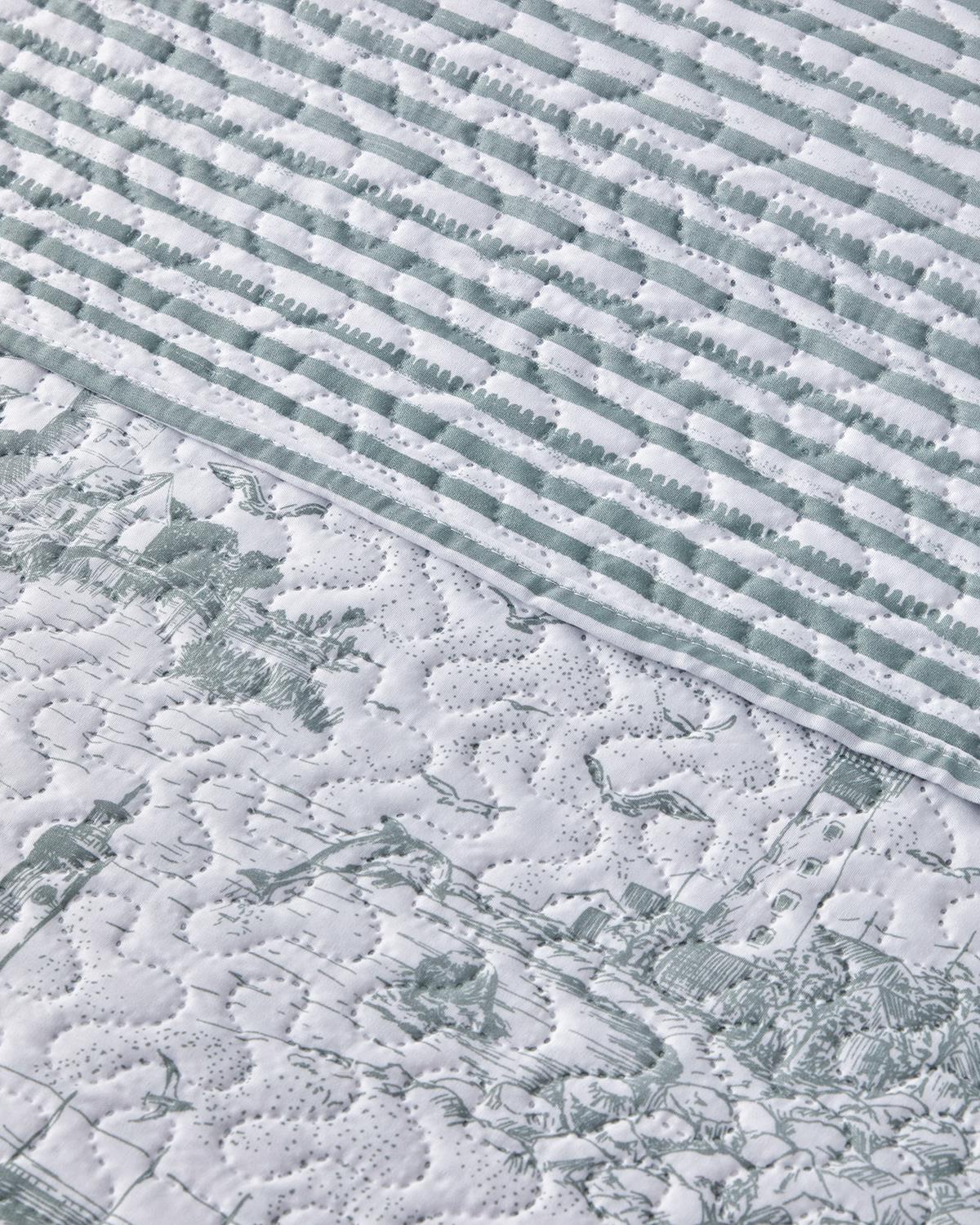 Seaside Serenity King Size Çok Amaçlı Örtü 240x220 cm Seledon