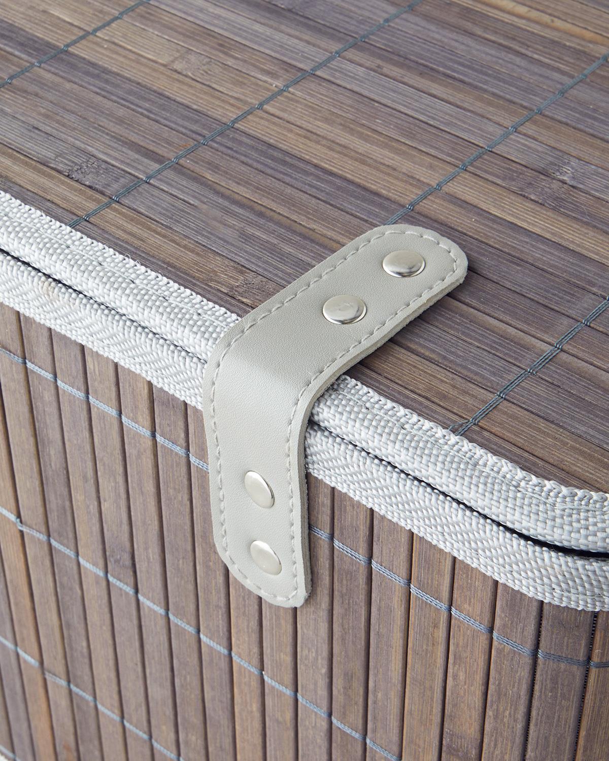 Selina Bambu Saklama Kutusu 36x27x22 cm Antrasit