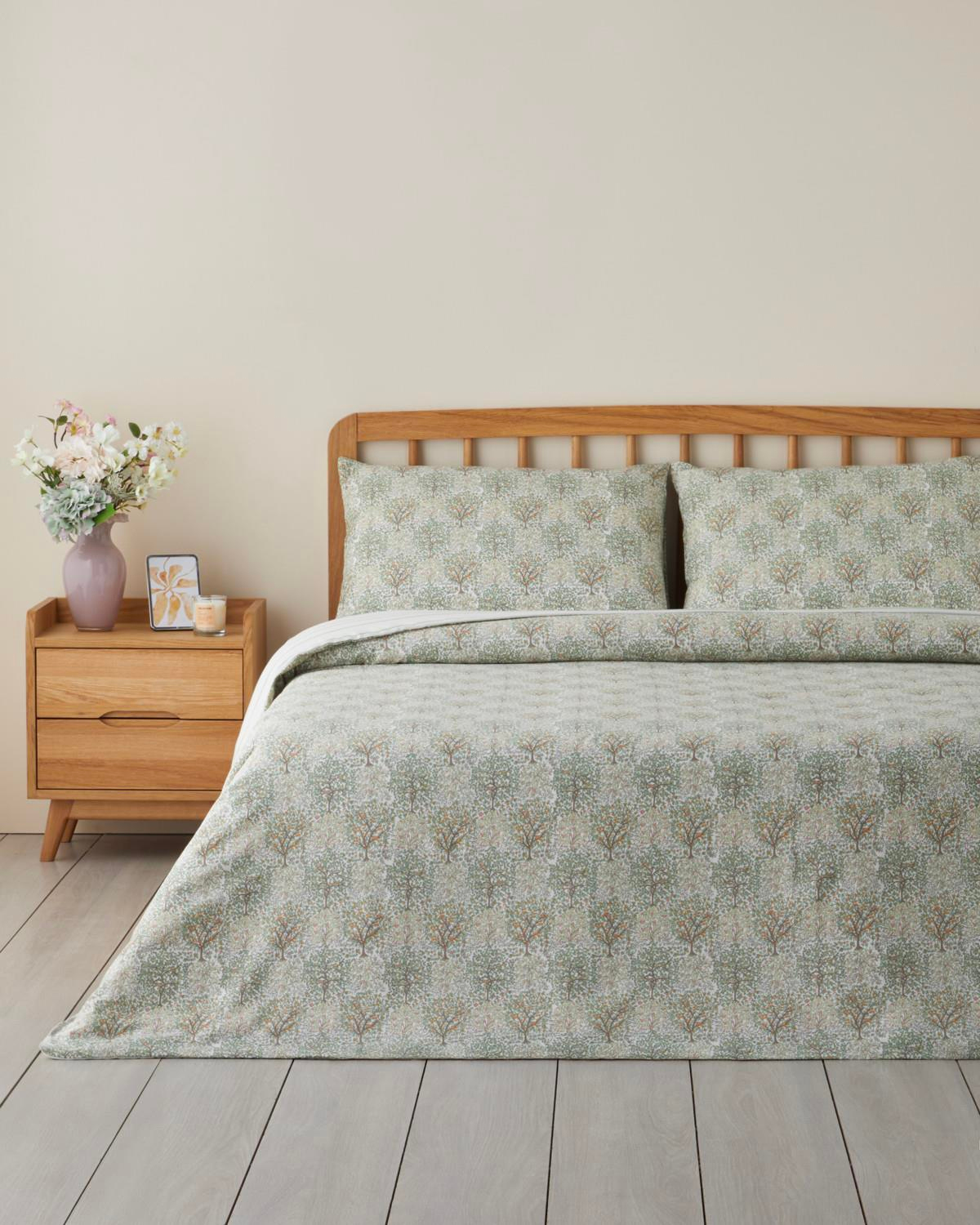 Serenade Kolay Ütülenir Çift Kişilik Nevresim Seti 200x220 cm Yeşil