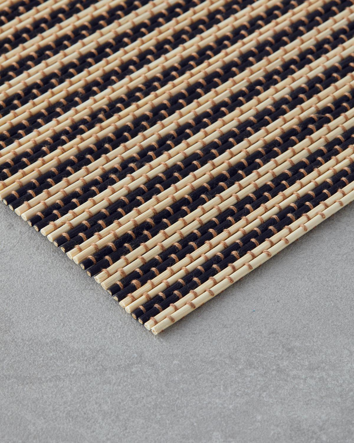 Serene Bambu 4'lü Amerikan Servis 30x45 cm Siyah-Krem