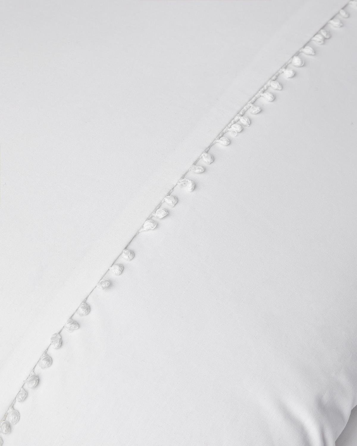 Serene Bliss Perkal Çift Kişilik Nevresim Takımı 200x220 cm Beyaz