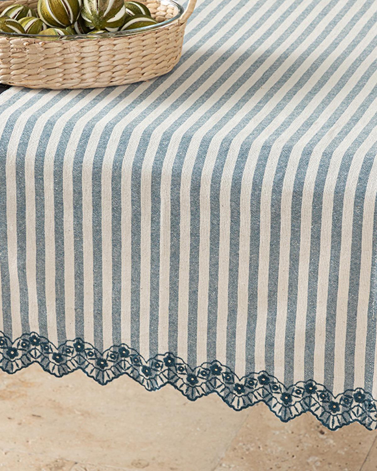 Serenity Cotton Runner Dark Blue