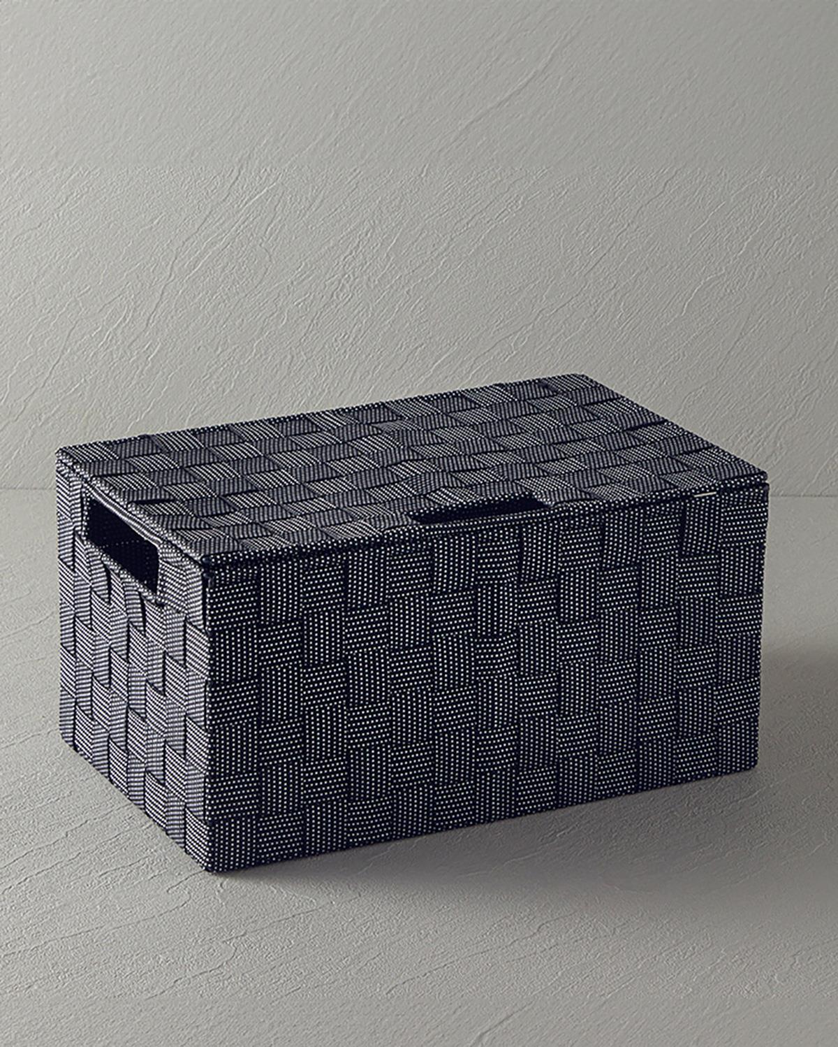 Shine Kapaklı Saklama Kutusu Siyah