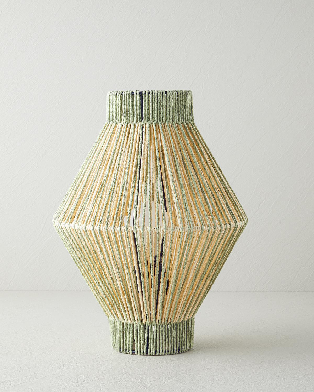 Silva Kağıt İp Abajur 12x25x32 cm Natural
