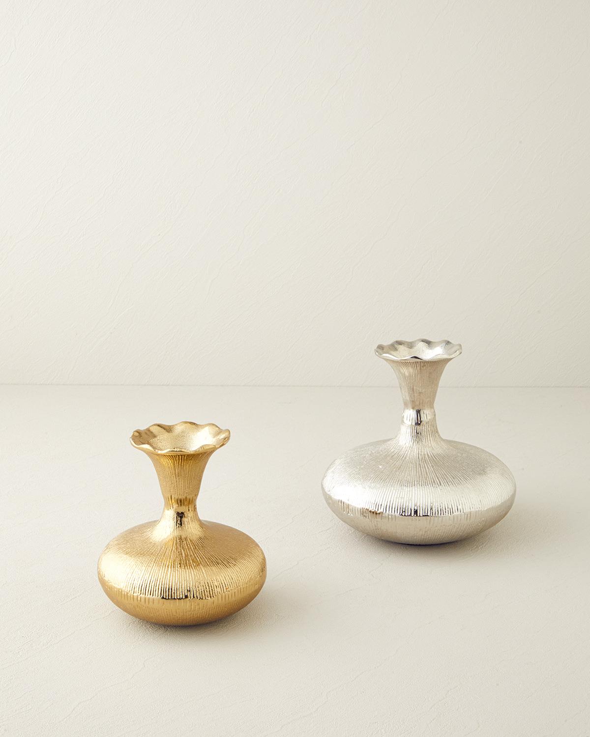 Silva Metal Vazo 19.5 x 19.5 x 19 cm Silver