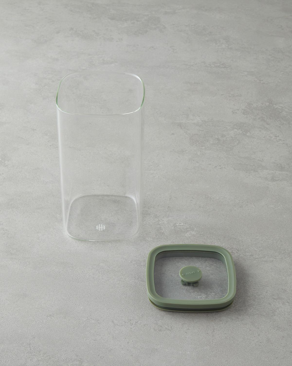 Simone Borosilikat Kavanoz 1300 ml Yeşil