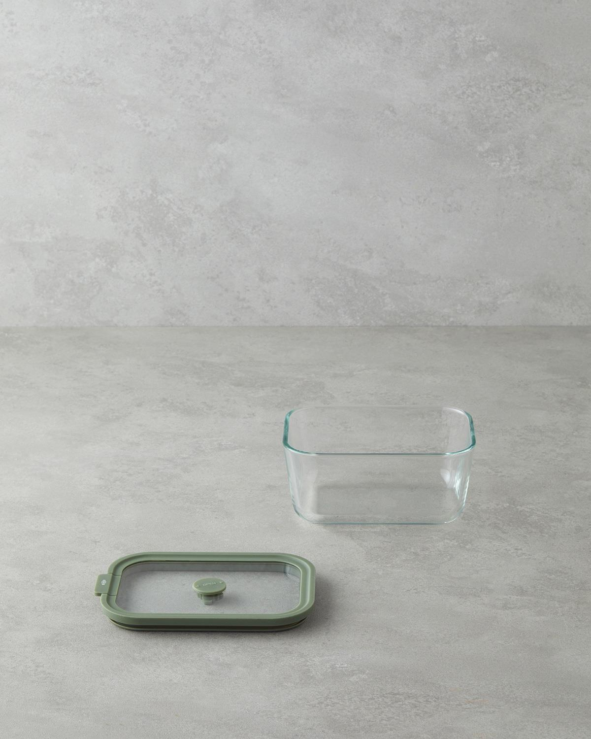 Simone Borosilikat Saklama Kabı 750 ml Yeşil
