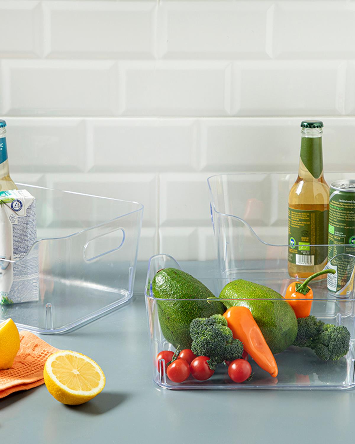 Simple Plastik Mutfak Düzenleyici 3 L Şeffaf