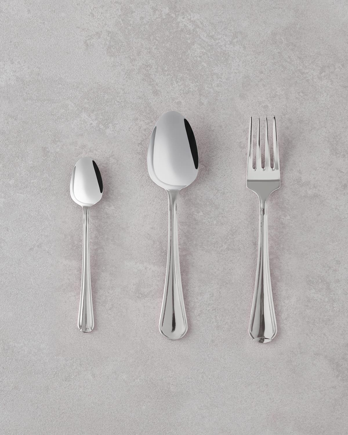 Sirius 18/10 Paslanmaz Çelik Çatal Kaşık Bıçak Tk. 18 Parça 6 Kişilik Antik Silver