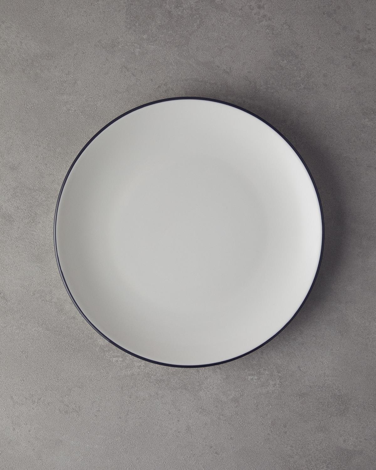 Skyline Porselen Servis Tabağı 25 cm Siyah