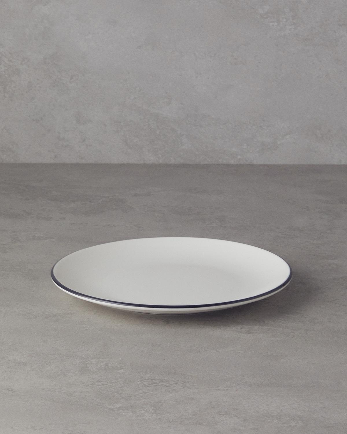 Skyline Porselen Servis Tabağı 25 cm Siyah