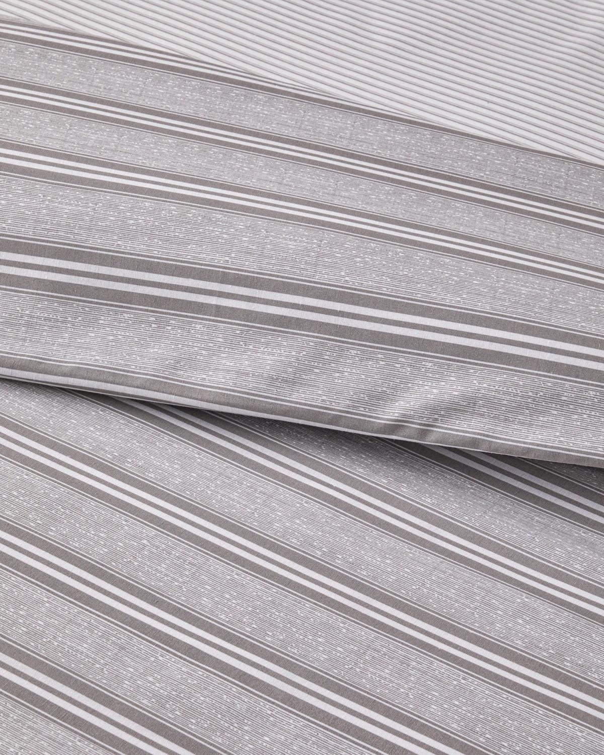 Sleek Lines Kolay Ütülenir Çift Kişilik Nevresim Takımı 200x220 cm Gri