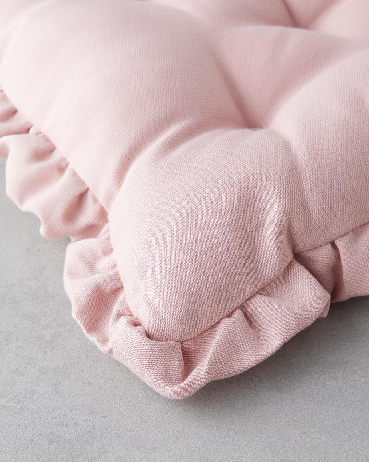 Soft Cozy Sandalye Minderi 40x40 cm Pudra