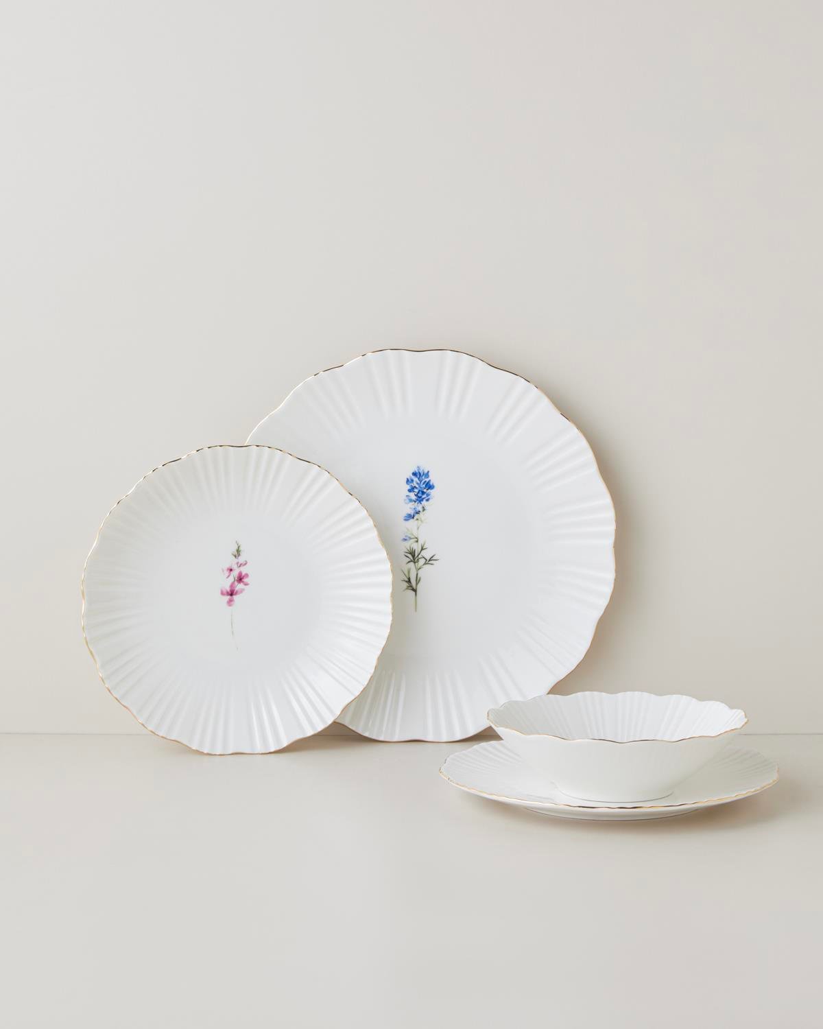 Soft Garden Porselen Yemek Takımı 24 Parça 6 Kişilik Gold