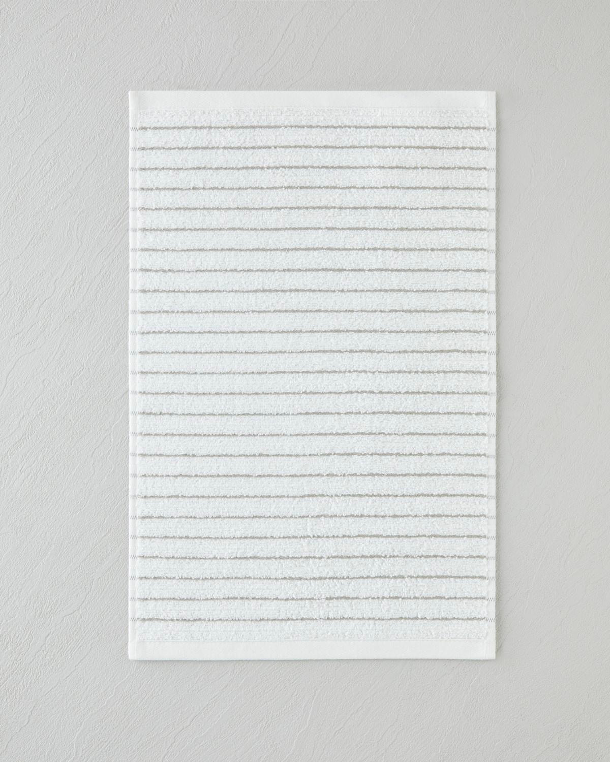 Soft Stripe Pamuk El Havlusu 30x45 cm Fildişi