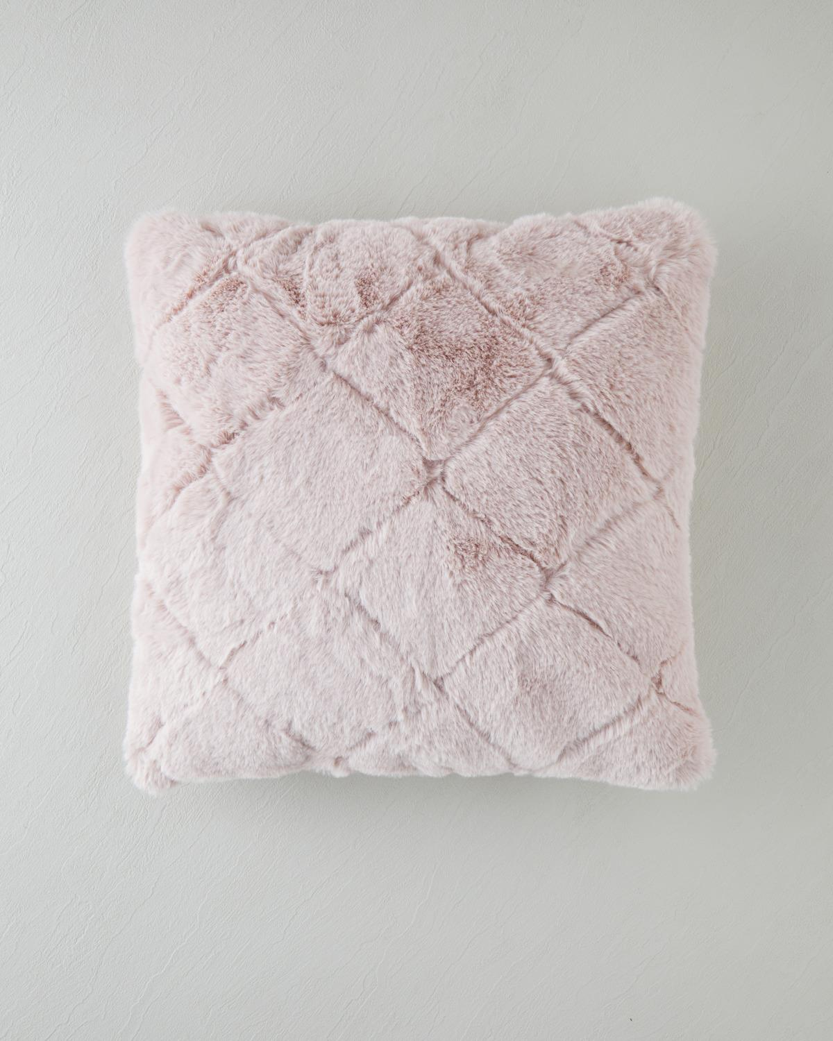 Soft Touch Rabbit Pelüş Kırlent Kılıfı Pudra