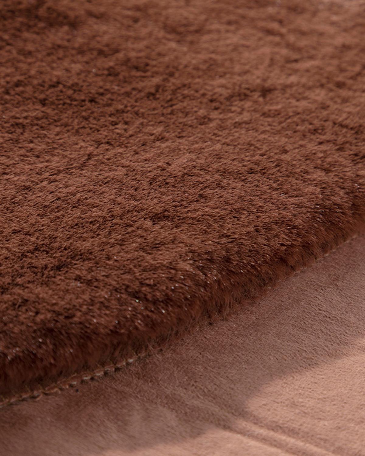 Soft Touch Rabbit Peluş Post Dikdörtgen Kesim Koyu Gülkurusu
