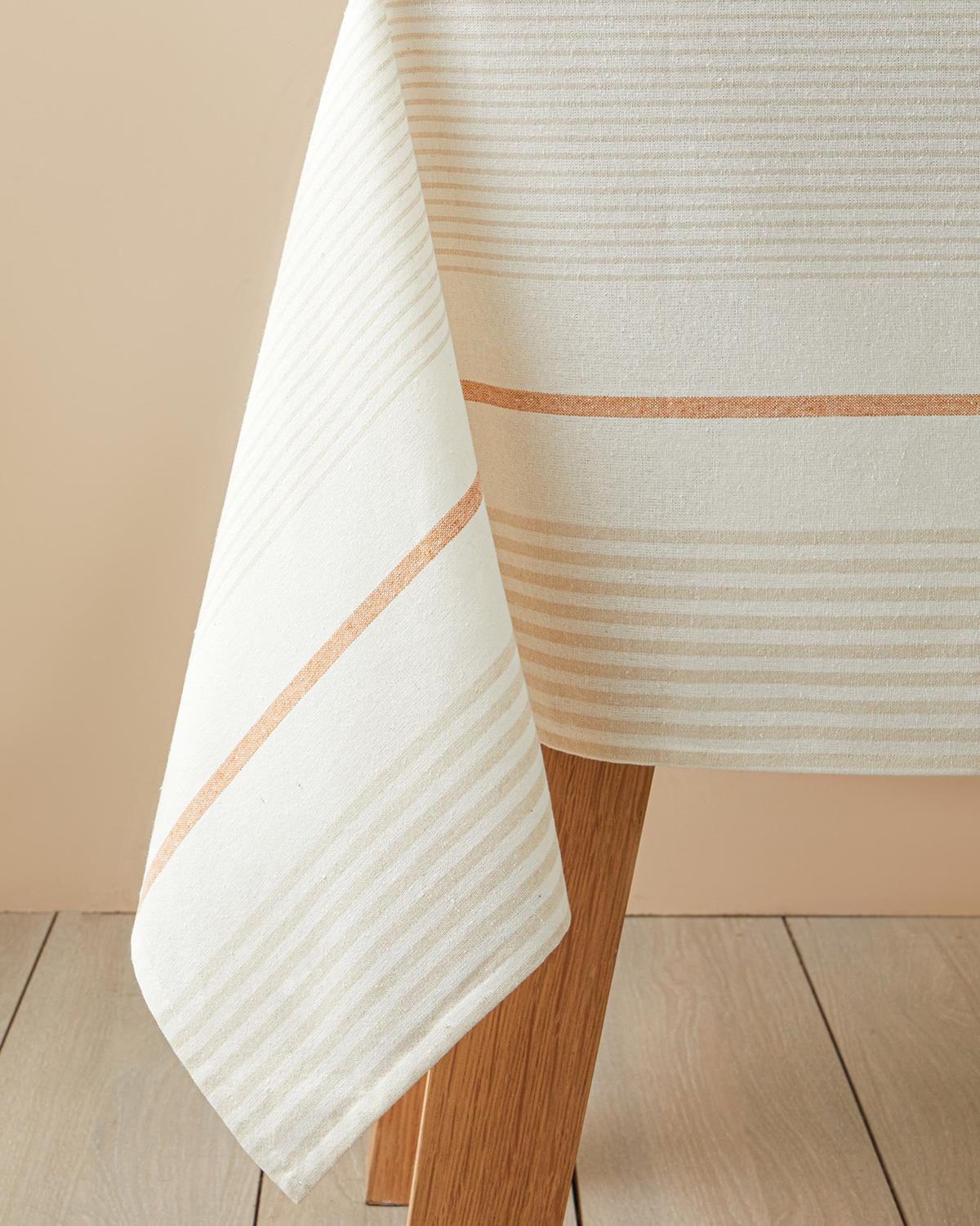 Softy Pamuk Polyester Masa Örtüsü 150x200 cm Krem - Bej