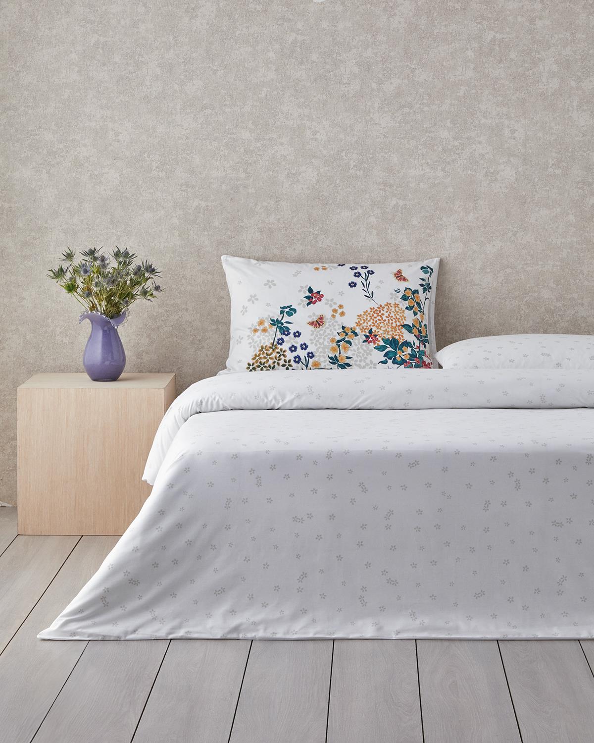 Spring Awakening Pamuklu Çift Kişilik Nevresim Seti 200x220 cm Yeşil – Kırmızı