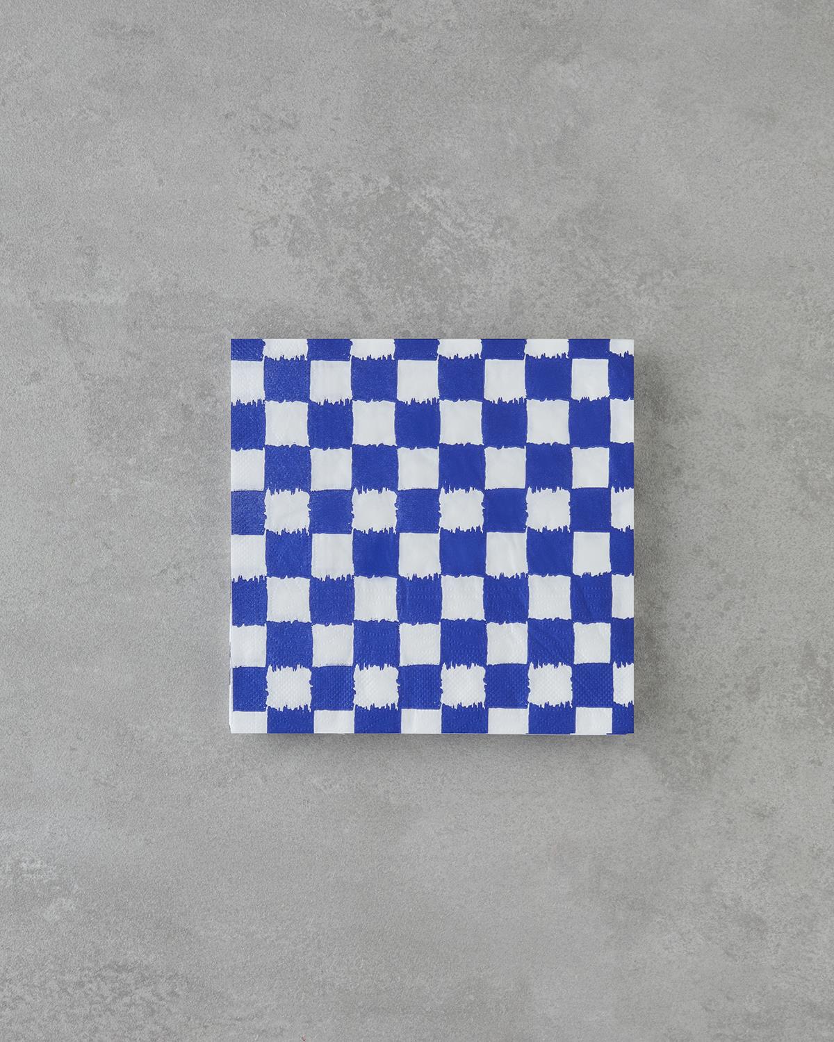 Squarify Dark Kağıt 20'li Kağıt Peçete 33x33 cm Mavi