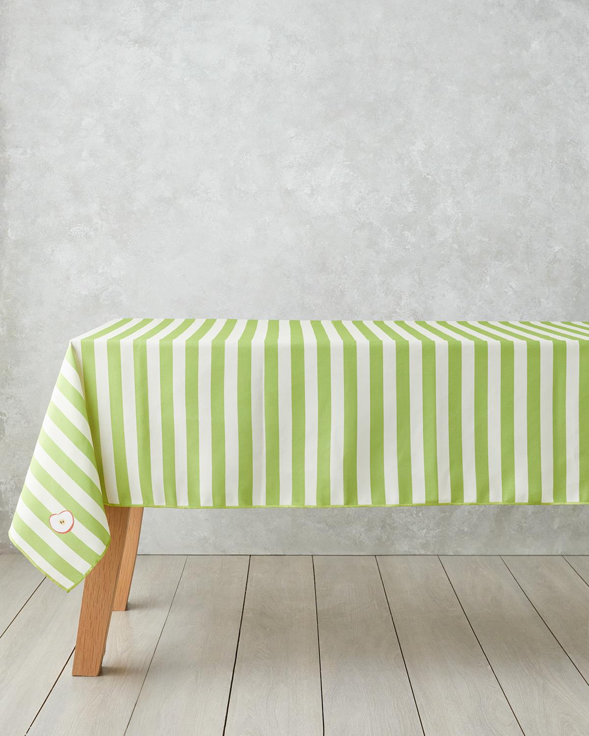Summer Apple Polyester Masa Örtüsü 150x200 cm Yeşil