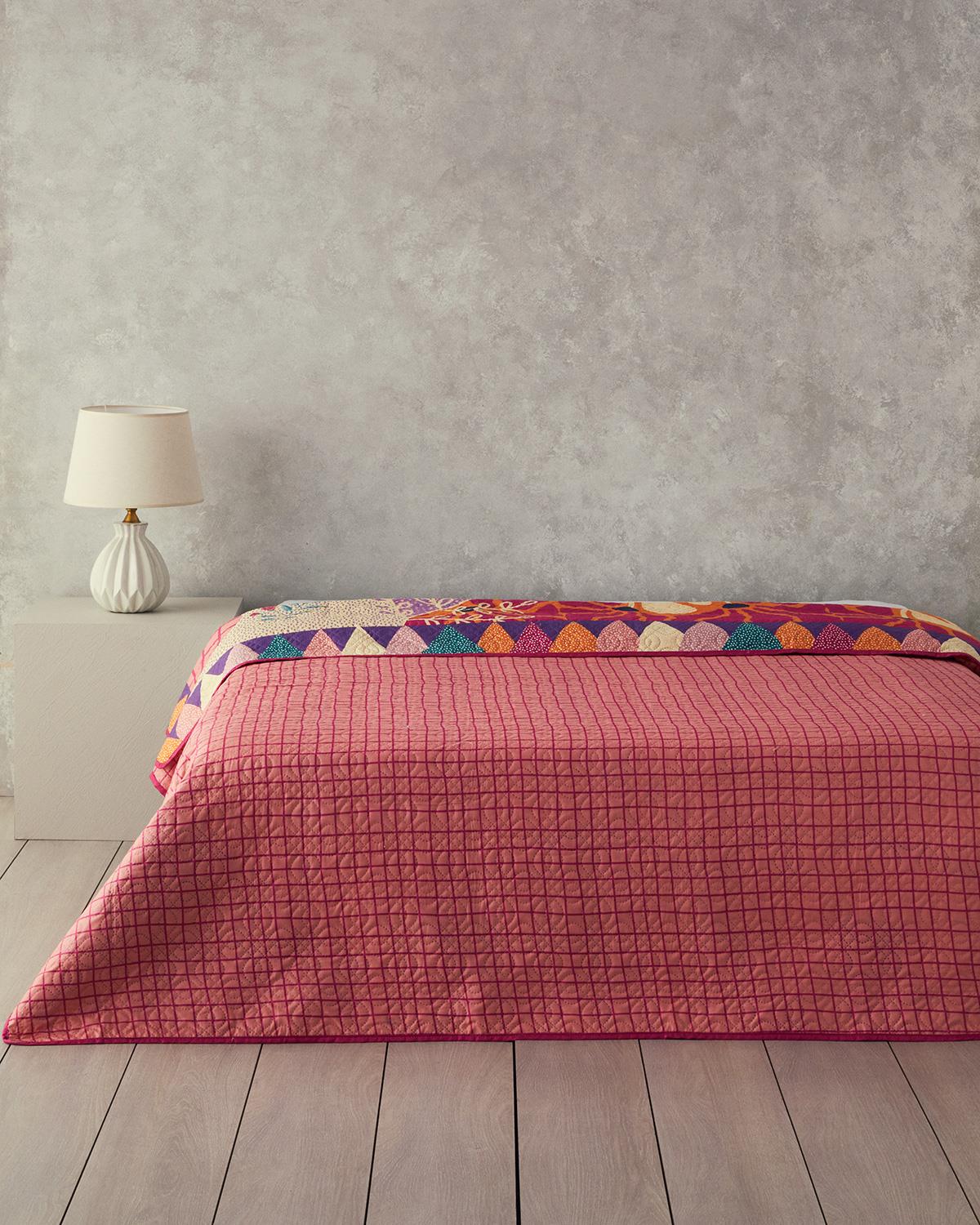 Summer Dreams Tek Kişilik Çok Amaçlı Örtü Pembe