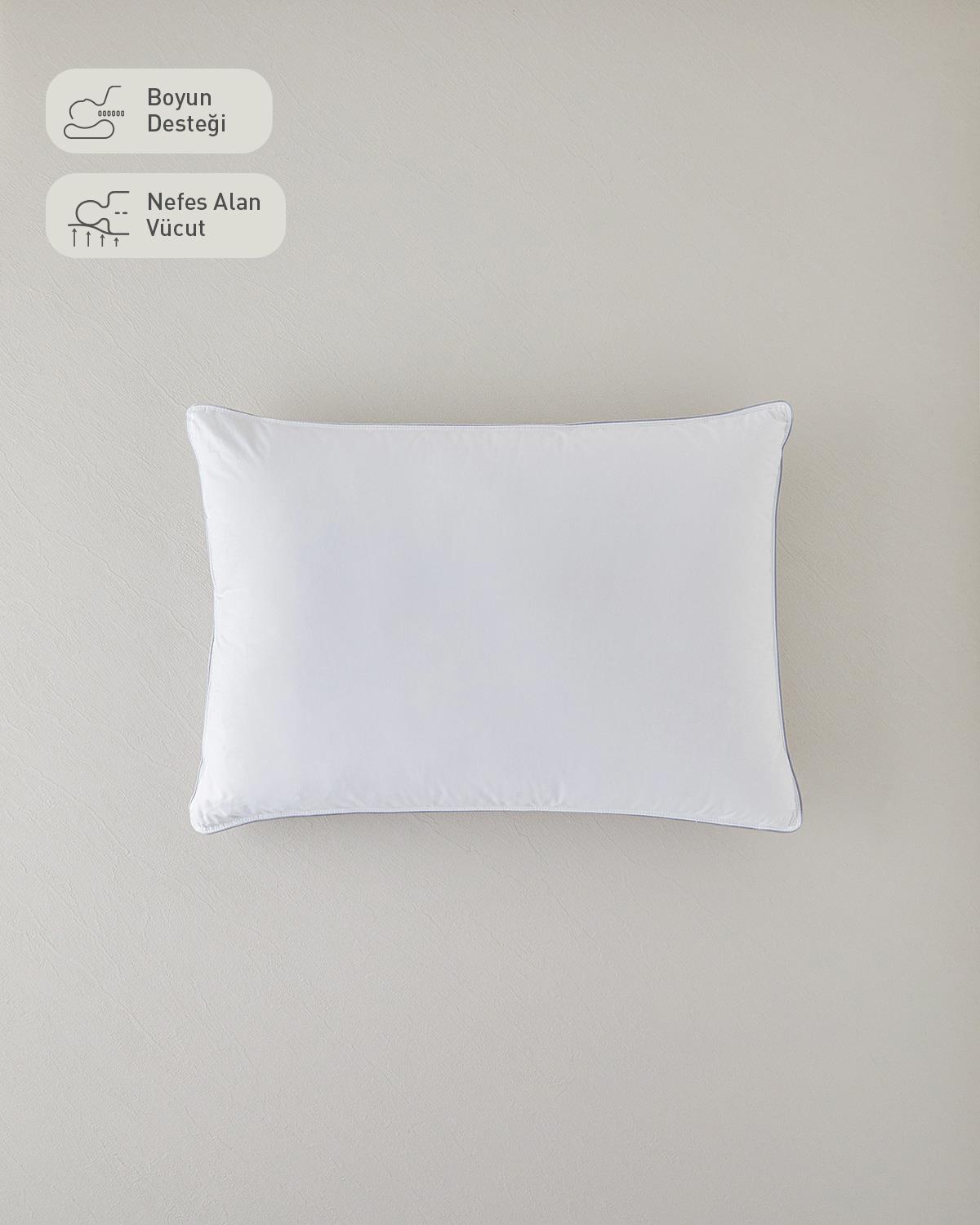 Super Soft Kaz Tüyü Yastık Beyaz
