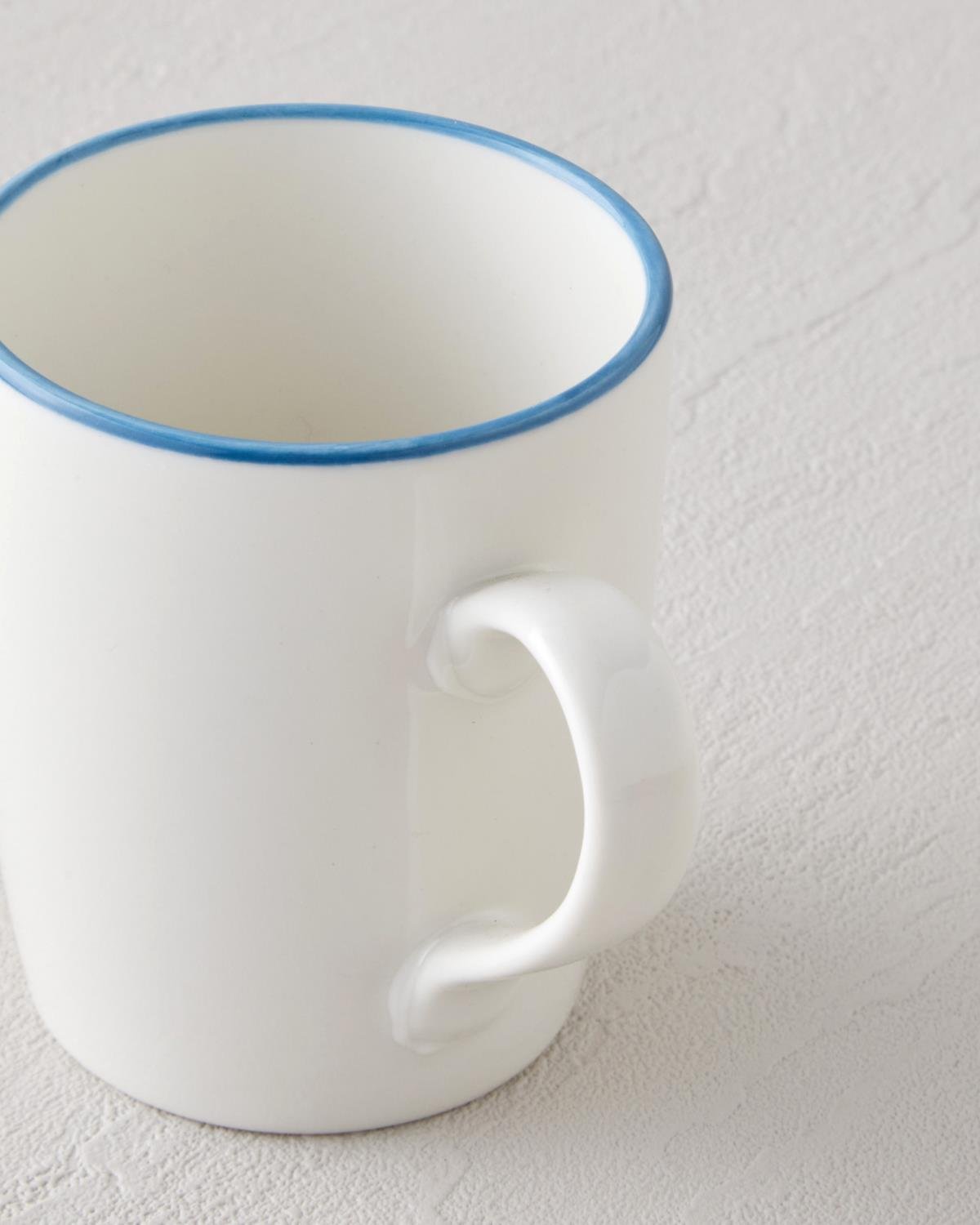 Sway Bone Porselen 2'li Kupa 290 ml Mavi